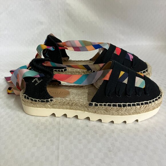 NWT Paul Smith Women's Size 39 Multicolor Kira Swirl Platform Platform Sandals - Picture 9 of 10